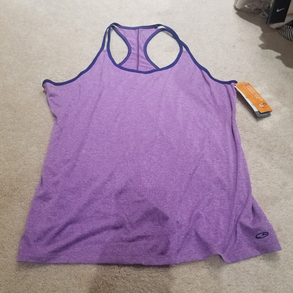 3/$25  -  Champion workout top prurple with mesh back